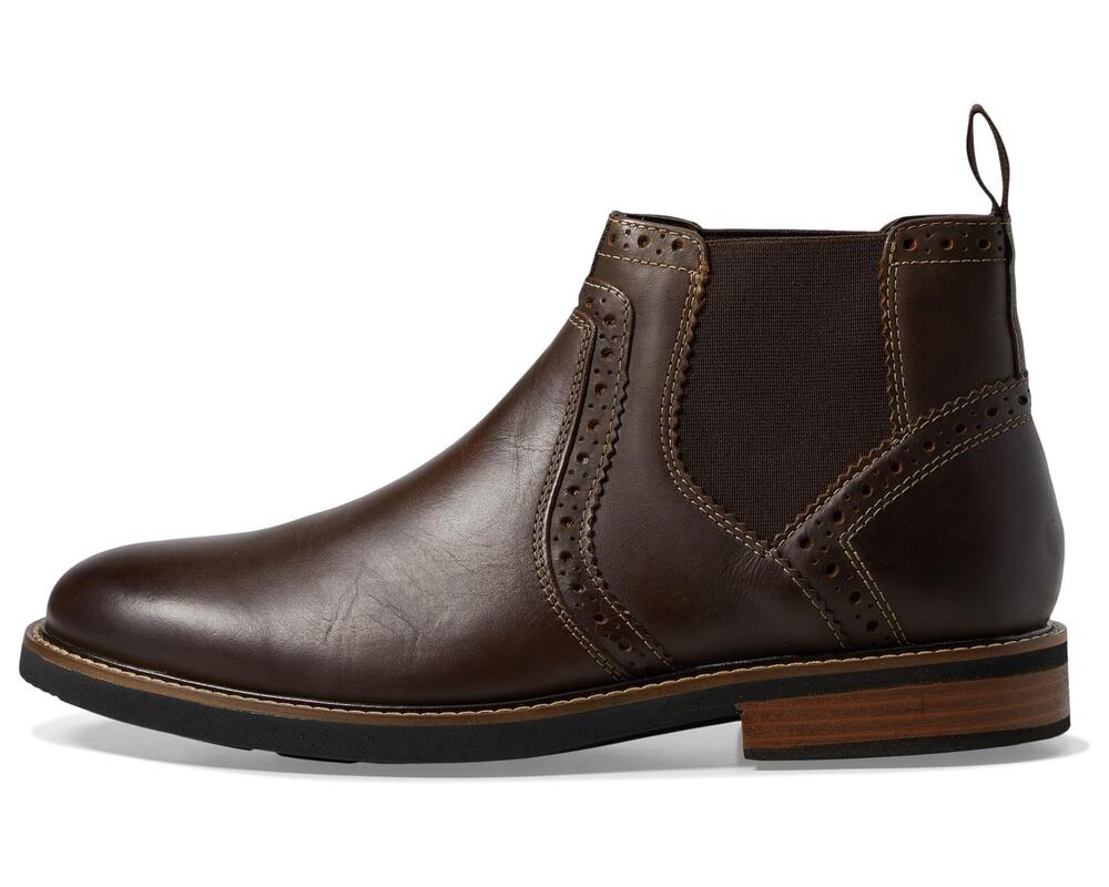 Nunn Bush KORE Womens Otis Chelsea Boot Size 11 M Brown Leather Plain Toe NIB